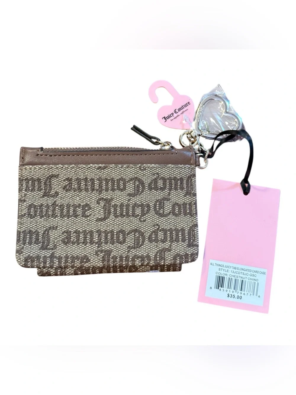 Juicy Couture Brown Logo Card & Key Holder